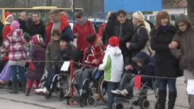 Santa Claus and Good Fairy at the Airport Batajnica